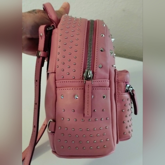 MCM Micro Mini Backpack Studded Pink - Picture 5 of 13
